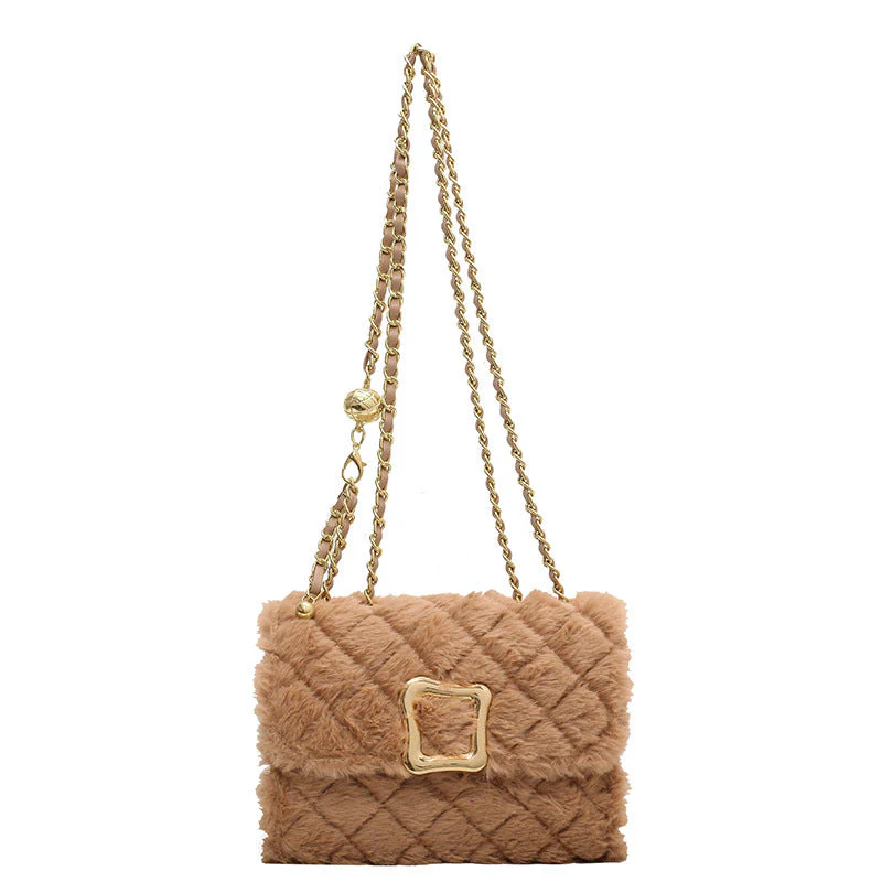 Small Fur Square Bag - Image 3
