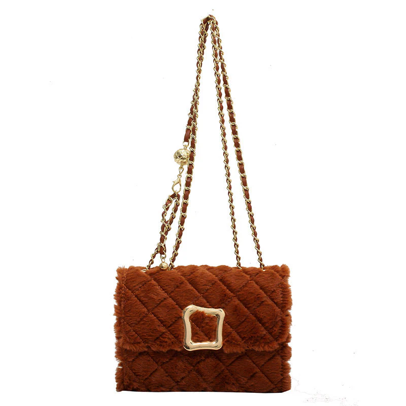 Small Fur Square Bag - Image 4