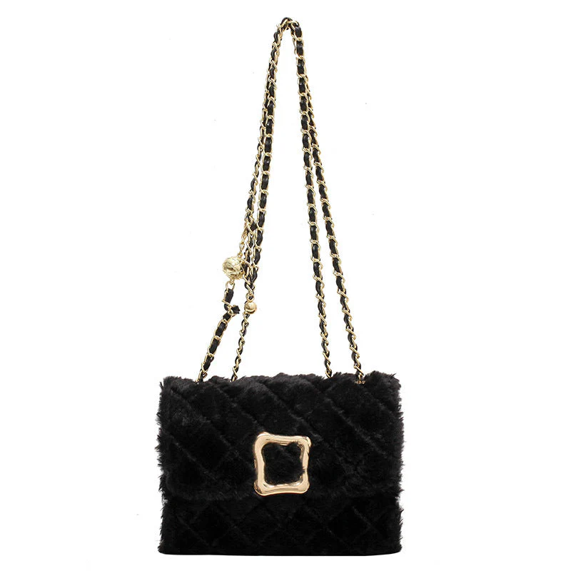 Small Fur Square Bag - Image 5