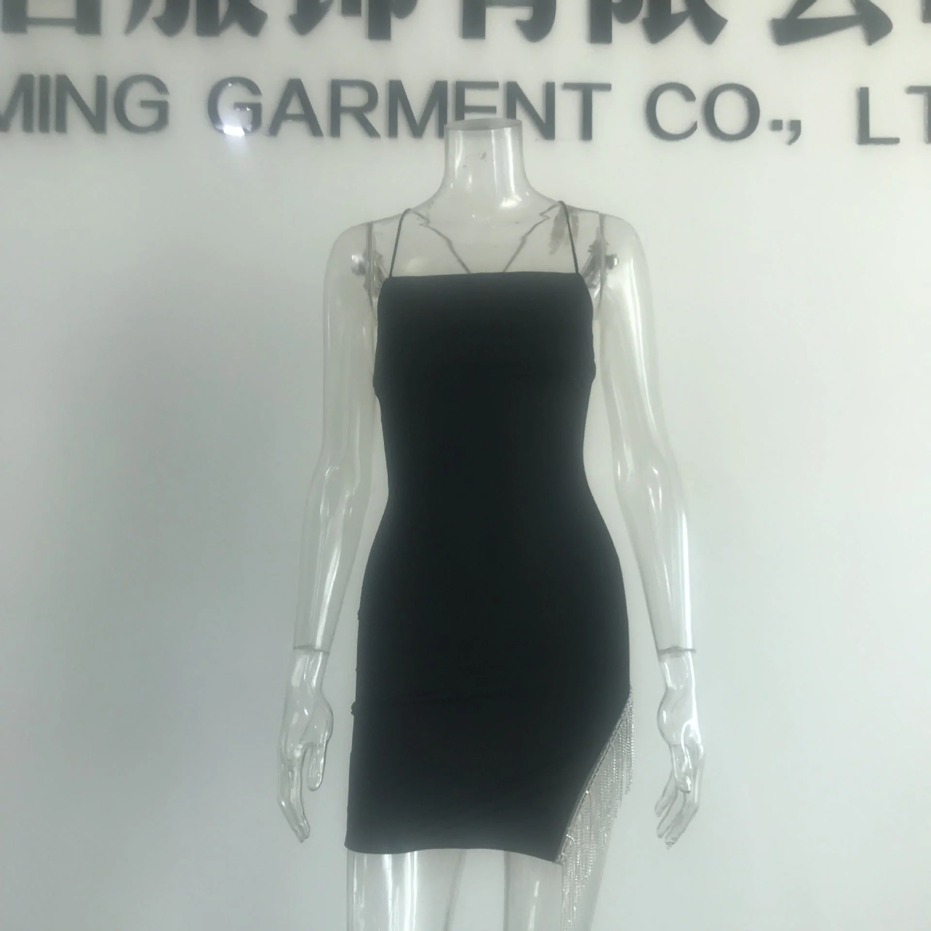 Spaghetti Straps Back Elegant Dress - Image 5