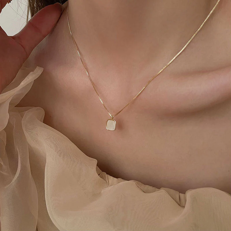 Square Shell Necklace - Image 4