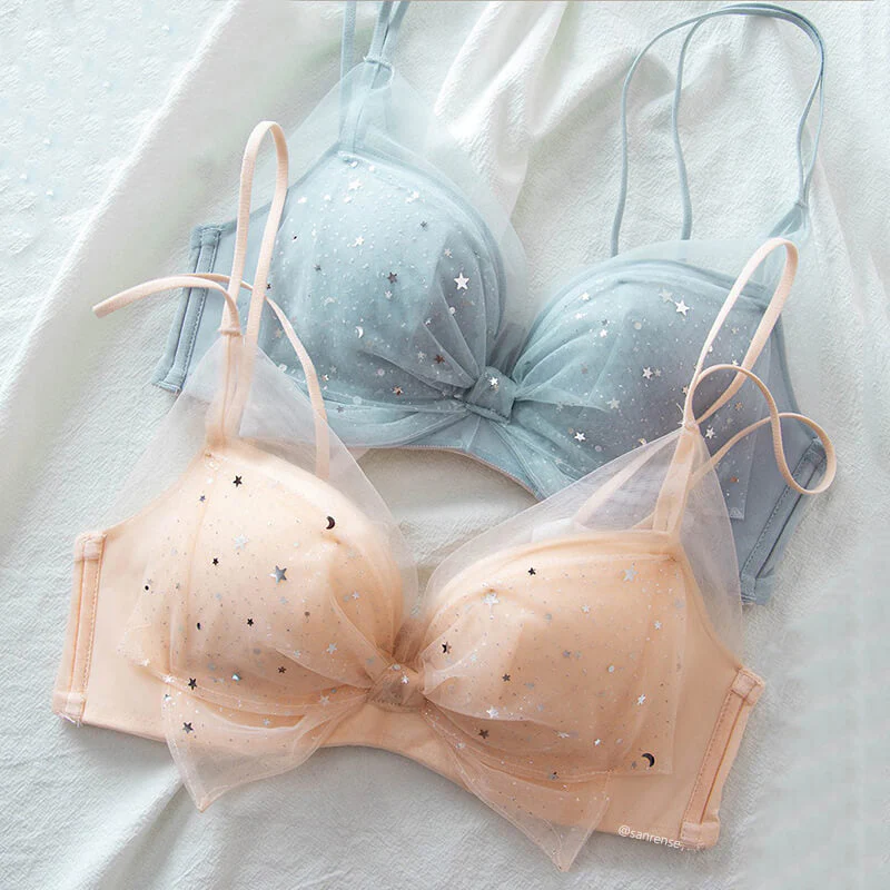 Star Lace Bow Underwear Set