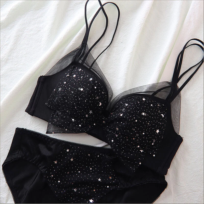 Star Lace Bow Underwear Set - Image 2