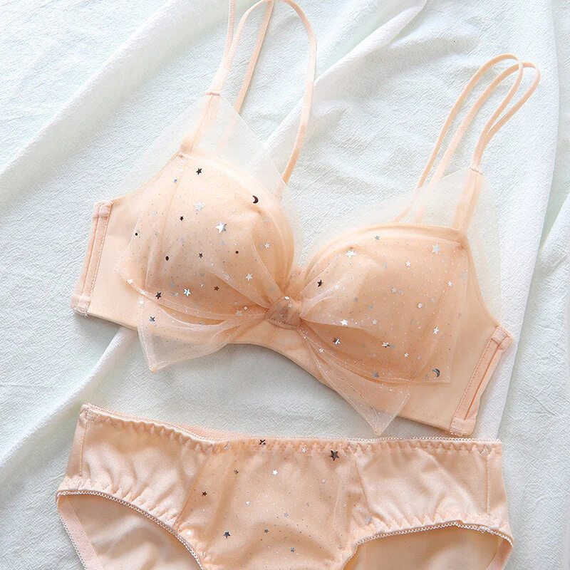 Star Lace Bow Underwear Set - Image 3