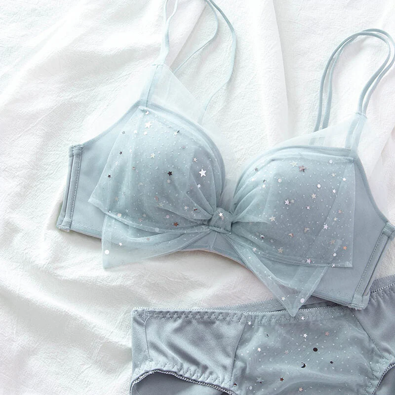 Star Lace Bow Underwear Set - Image 4