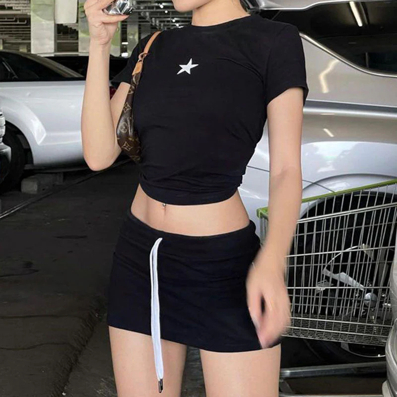 Star Logo Graphic Crop Top - Image 8