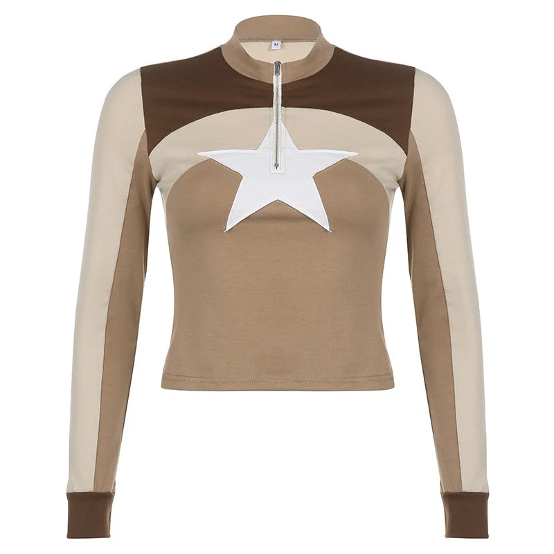 Star Patchwork Long Sleeve Tee - Image 8