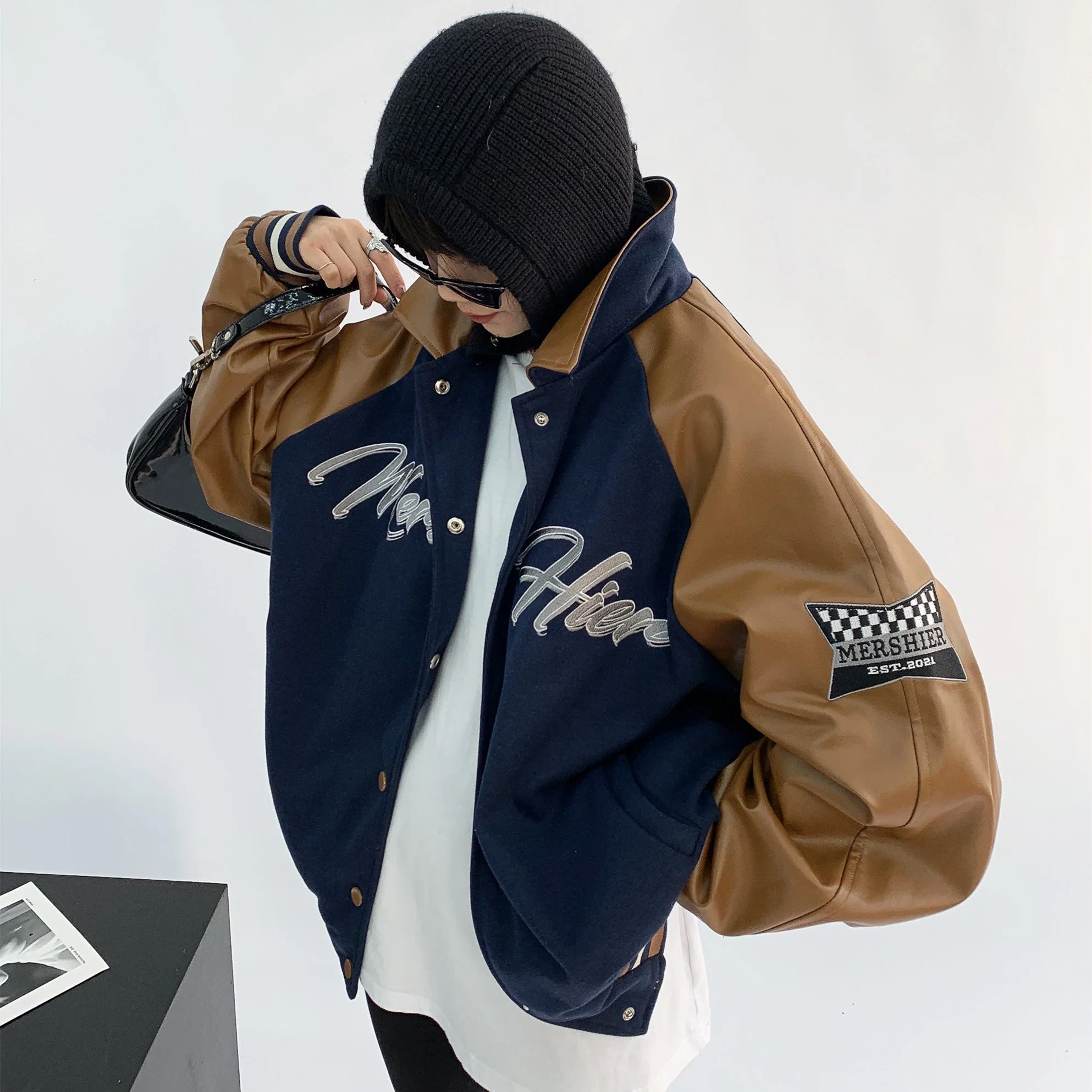 Street Embroidered Varsity Jacket - Image 8