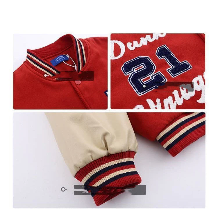 Street Embroidery Letters Varsity Jacket - Image 9