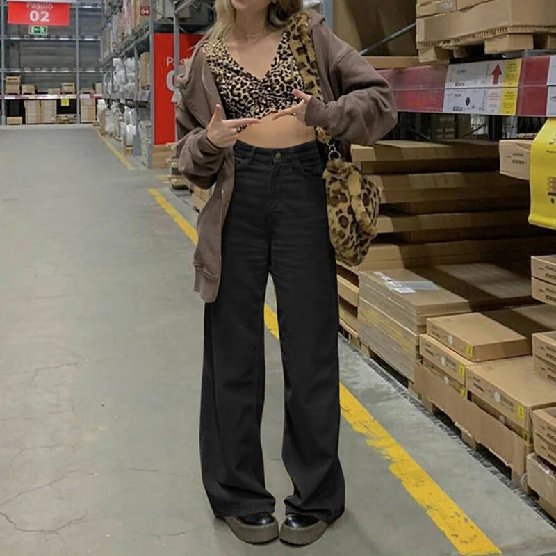 Street High Waist Corduroy Pants - Image 5