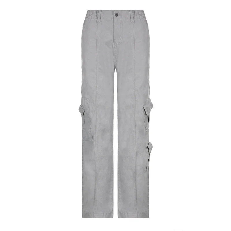 Street Style Multi-pocket Jeans - Image 6