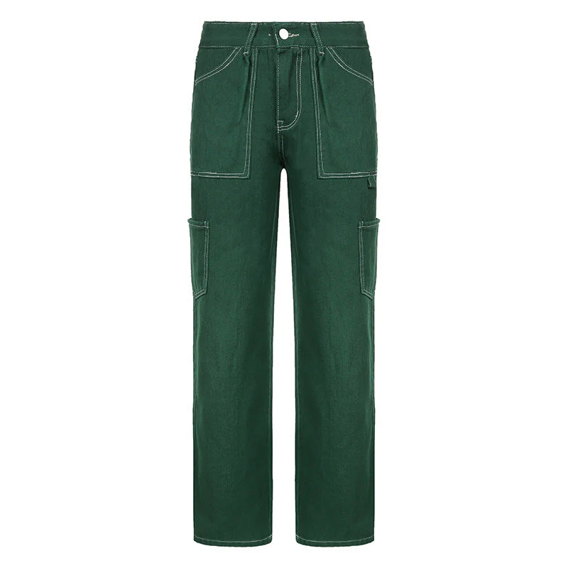 Street Trend Cool Washed Straight Jeans - Image 6