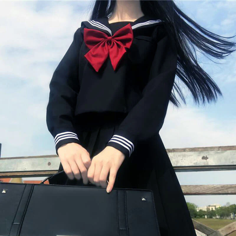 Striped Bow Sailor Suit - Image 4