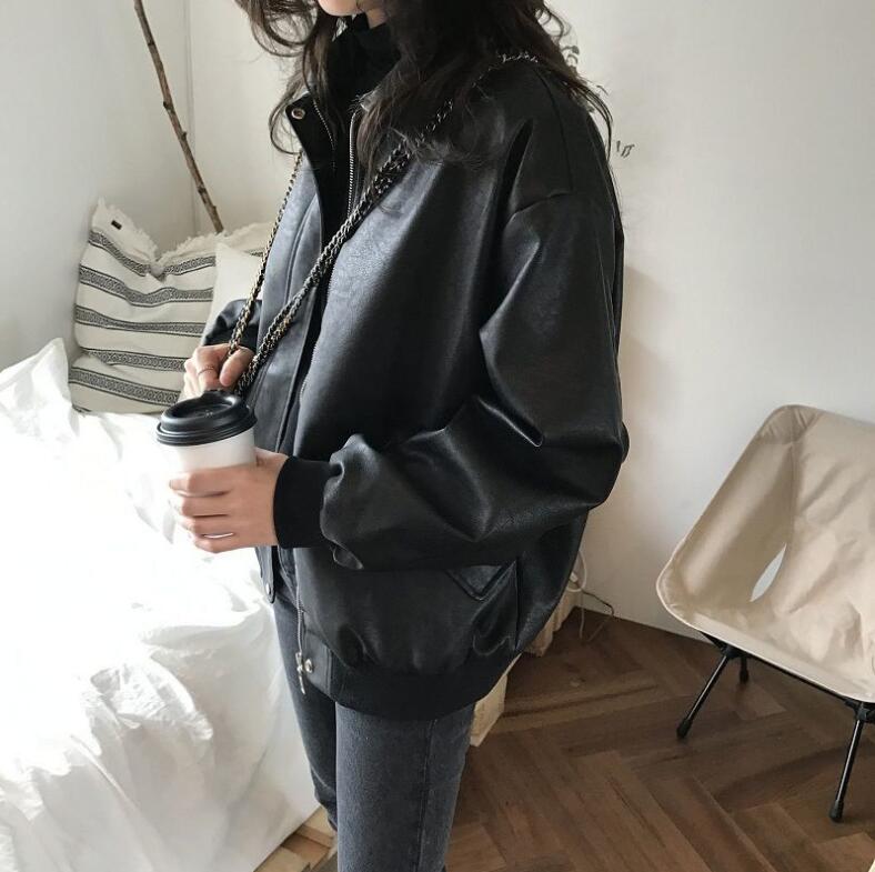 Student Faux Leather Jacket - Image 2