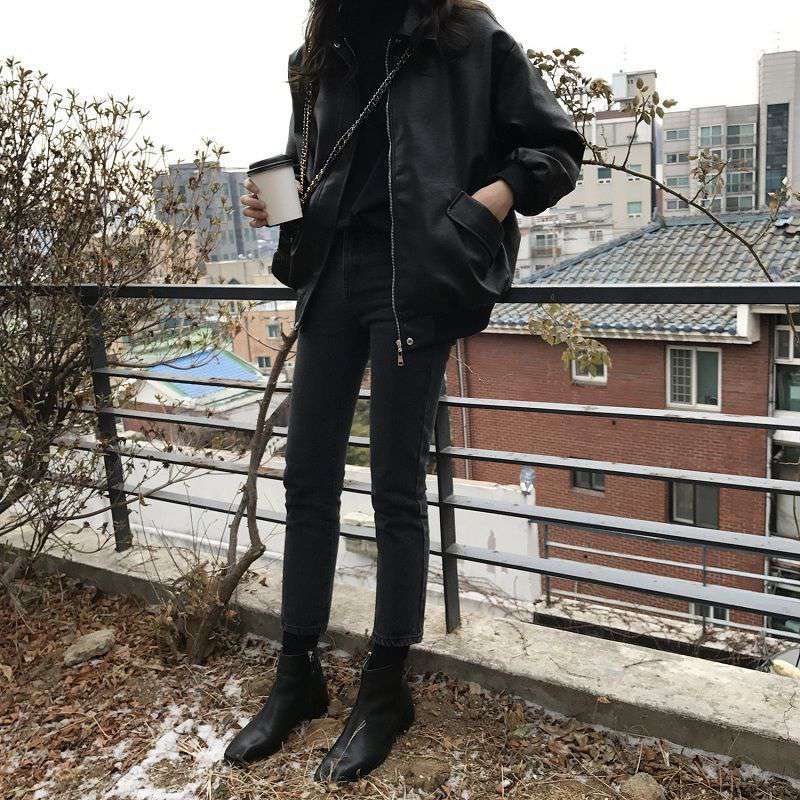 Student Faux Leather Jacket - Image 5