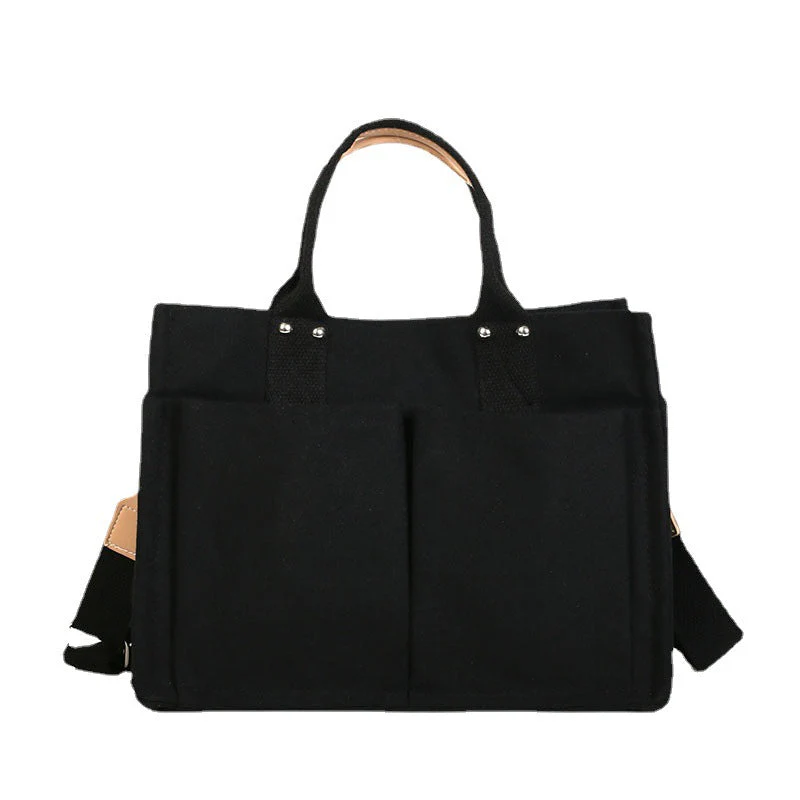 Student Large Canvas Shoulder Bag - Image 5