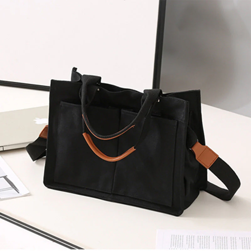 Student Large Canvas Shoulder Bag - Image 7