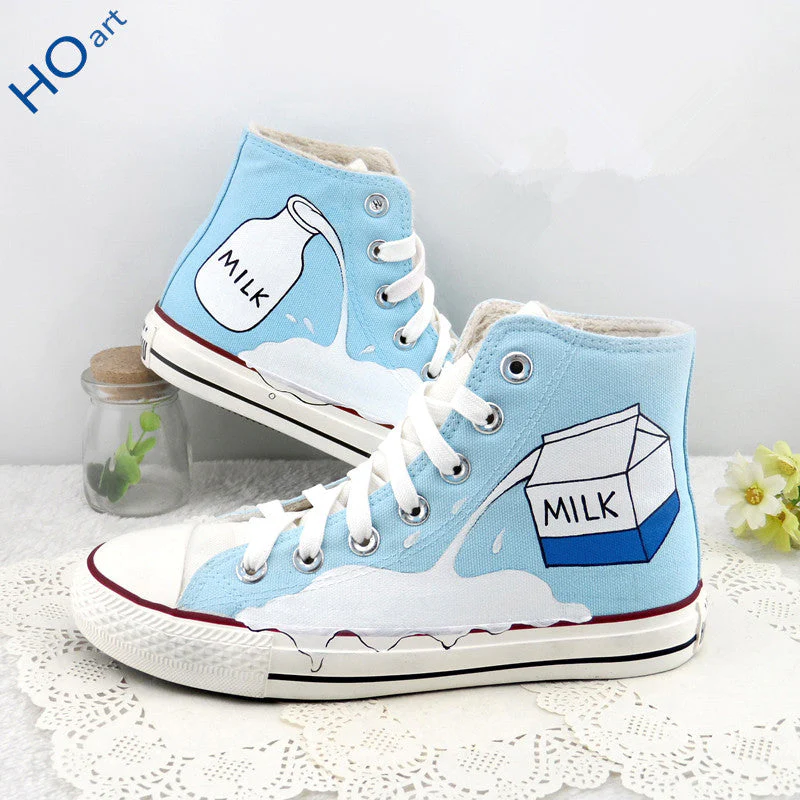 Light Blue Milk Canvas Shoes