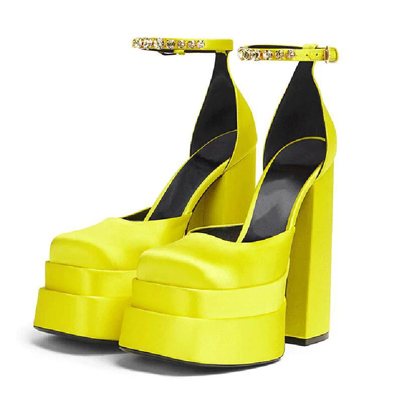 Summer Chunky Heel Hollow Sandals - Image 9