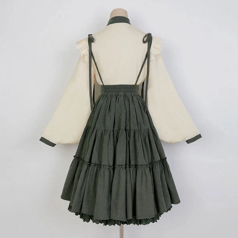 Sunflower Shirt Strap Skirt Set - Image 3
