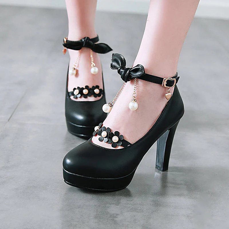 Sweet Bow Flower Shoes - Image 4