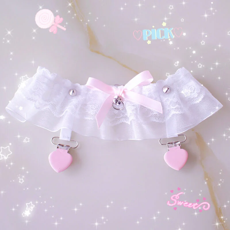 Sweet Lace Bow Leg Garters - Image 2