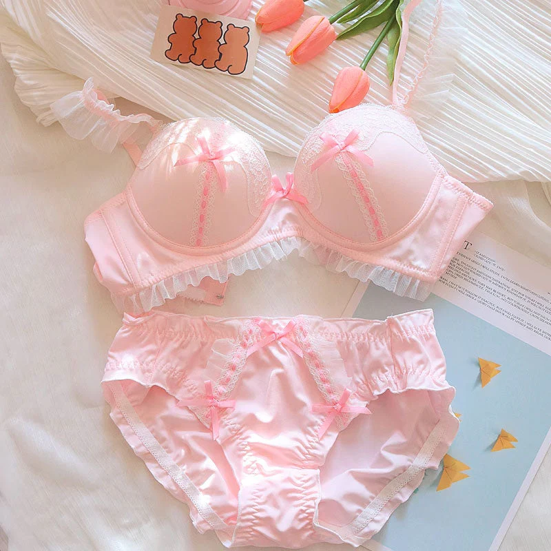 Sweet Lace Bow Underwear Set - Image 2