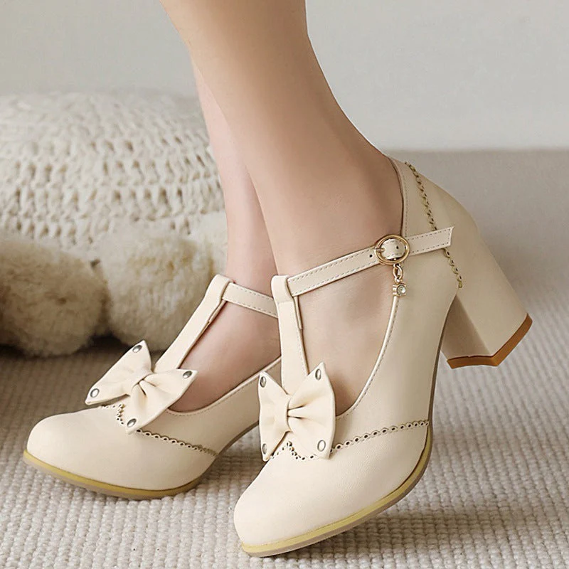 Sweet Lolita Bow Heels - Image 3