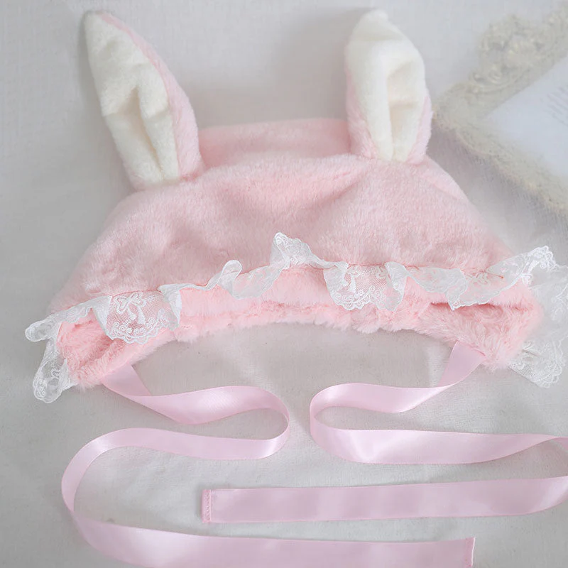 Sweet Rabbit Ear Lace Hat - Image 5