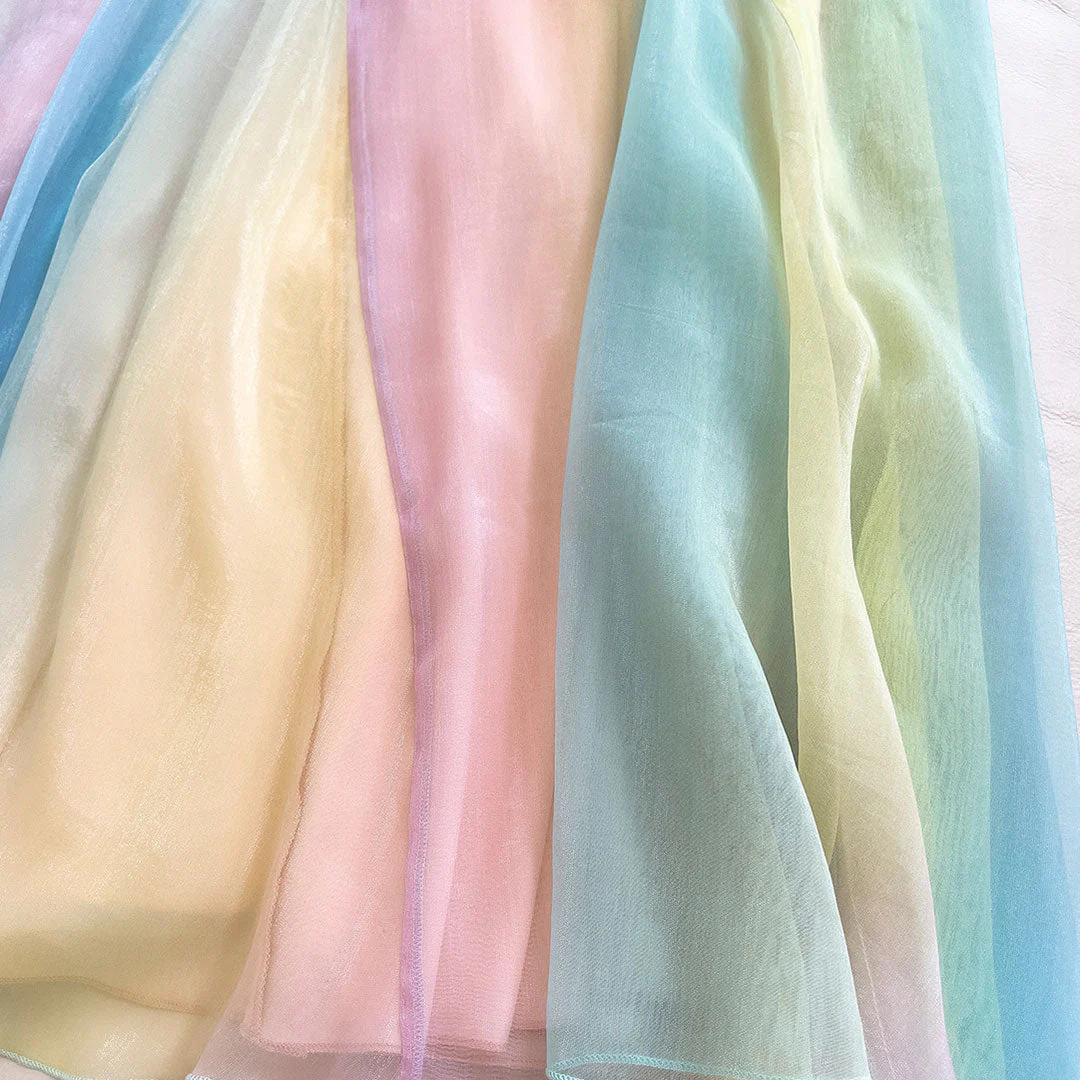 Sweet Rainbow Mesh Dress - Image 4
