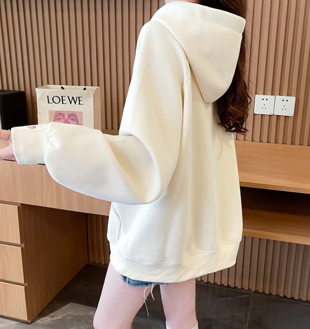 Sweet Strawberry Embroidery Hoodie - Image 14