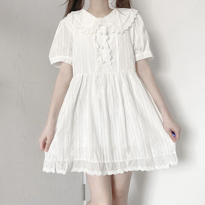 Sweet White Lace Dress - Image 2