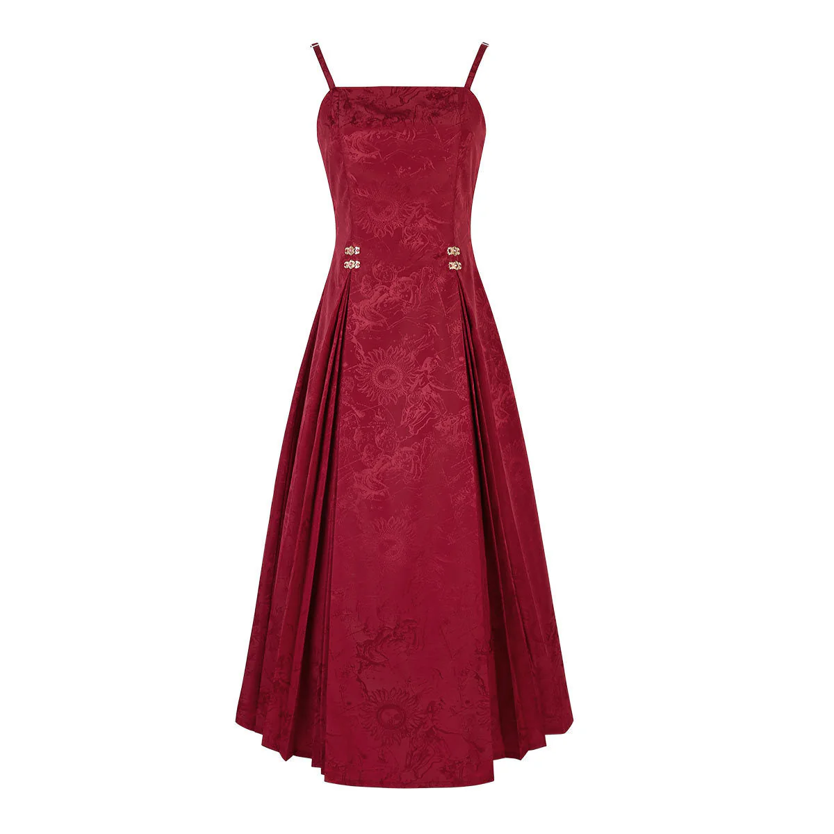 Tassel Flower Dress Hanfu Set - Image 3