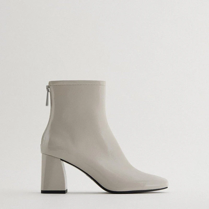 Thick heel square toe barefoot boots - Image 9