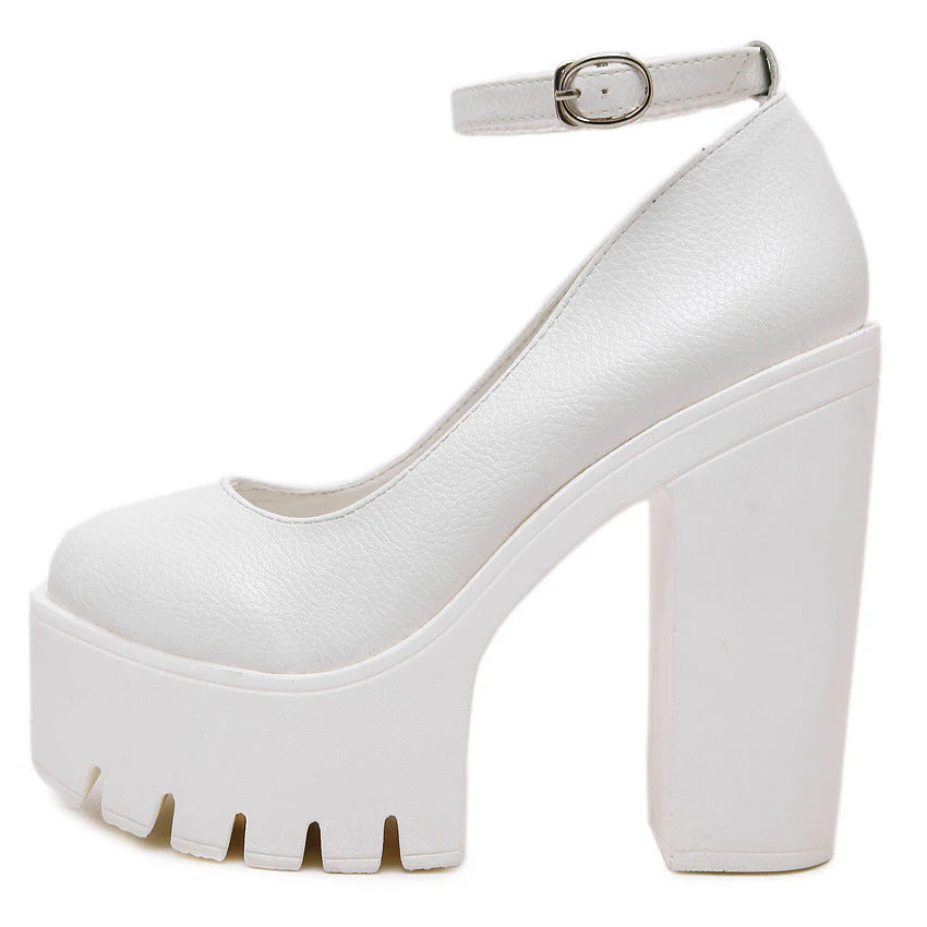 Thick-Heeled High Shoes - Image 2