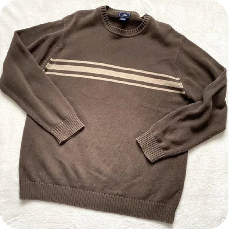 Three Striped Pullover Downtown Sweater - Image 5