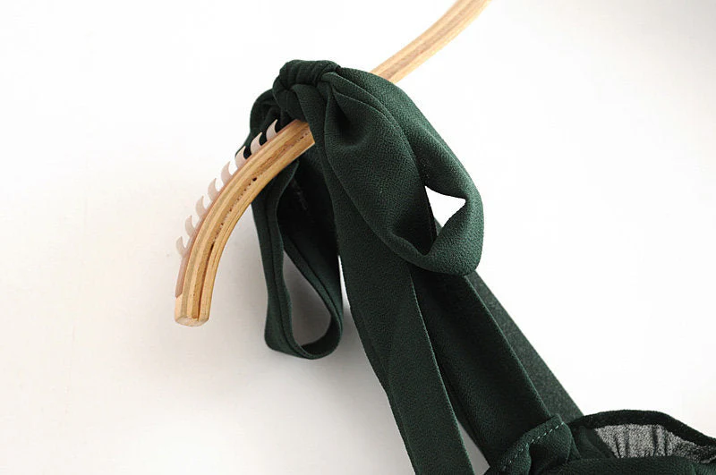 Tie Strap Ruffle Mini Dress - Image 5