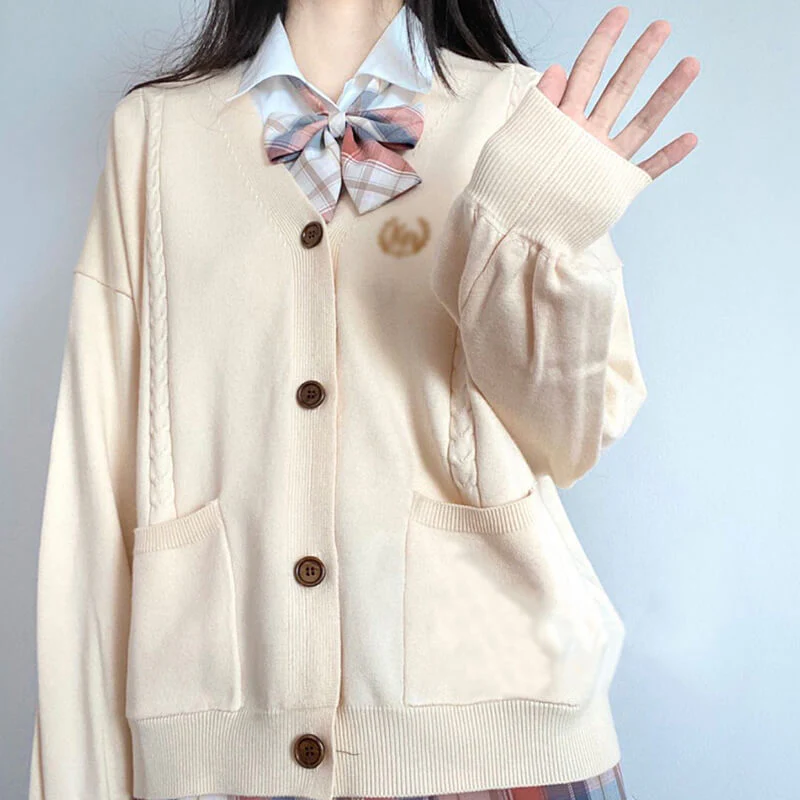 Twist Pocket Knit Cardigan Sweater - Image 2