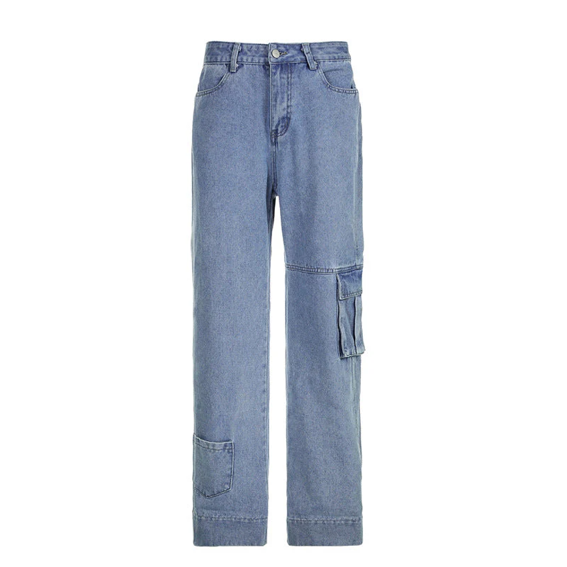 Ultility Blues Baggy Cargo Jeans - Image 9