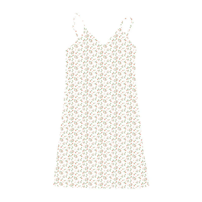 V Neck Floral Slip Mini Dress - Image 4