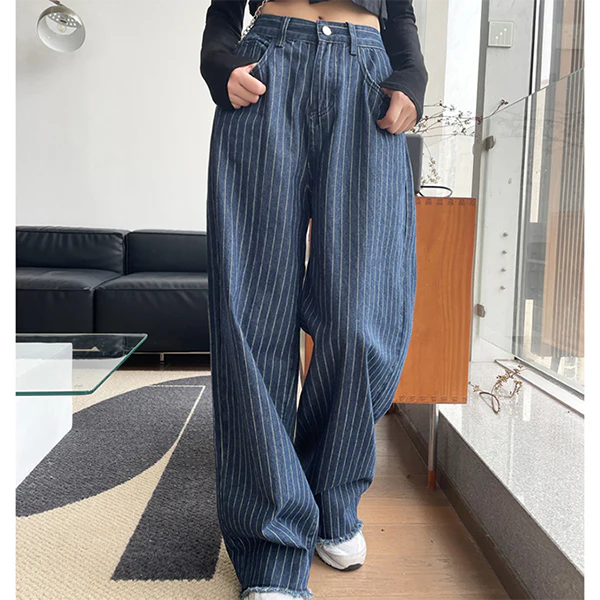 Vintage 90s Striped Jeans