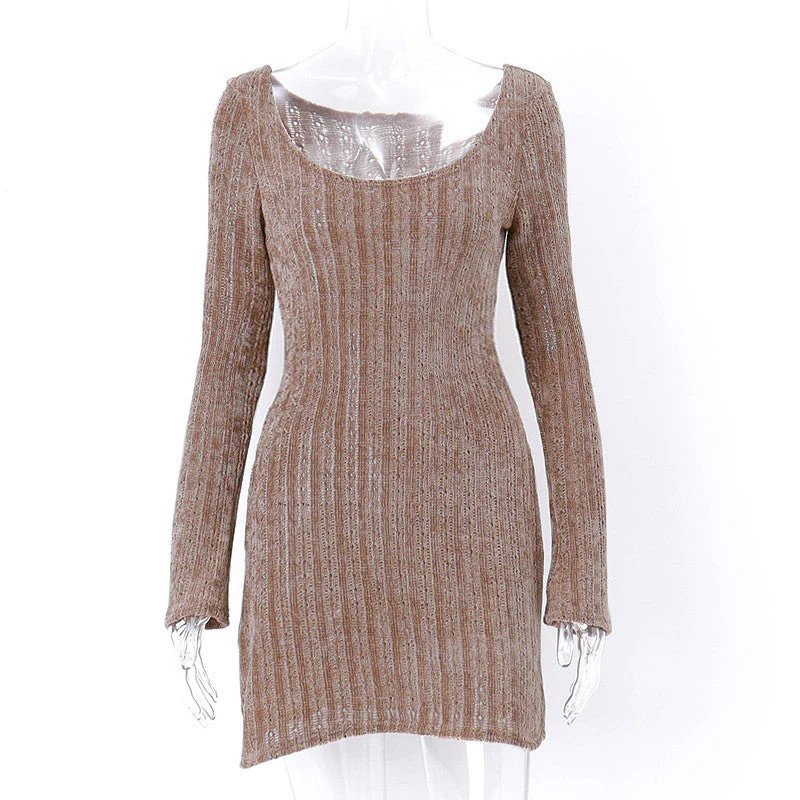 Vintage Chenille Long Sleeve Mini Dress - Image 5