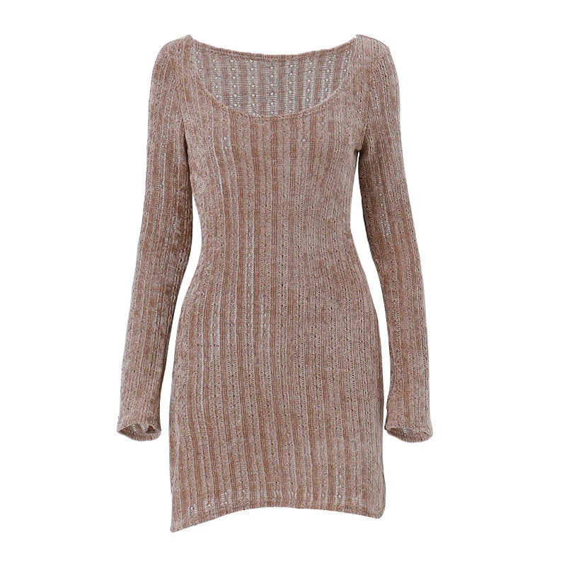Vintage Chenille Long Sleeve Mini Dress - Image 8