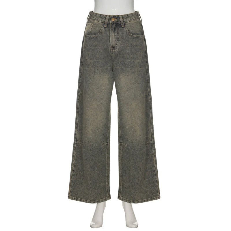 Vintage Gradient Wash Straight Leg Jeans - Image 4