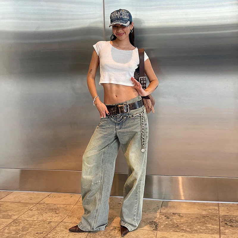 Vintage Gradient Wash Straight Leg Jeans - Image 8