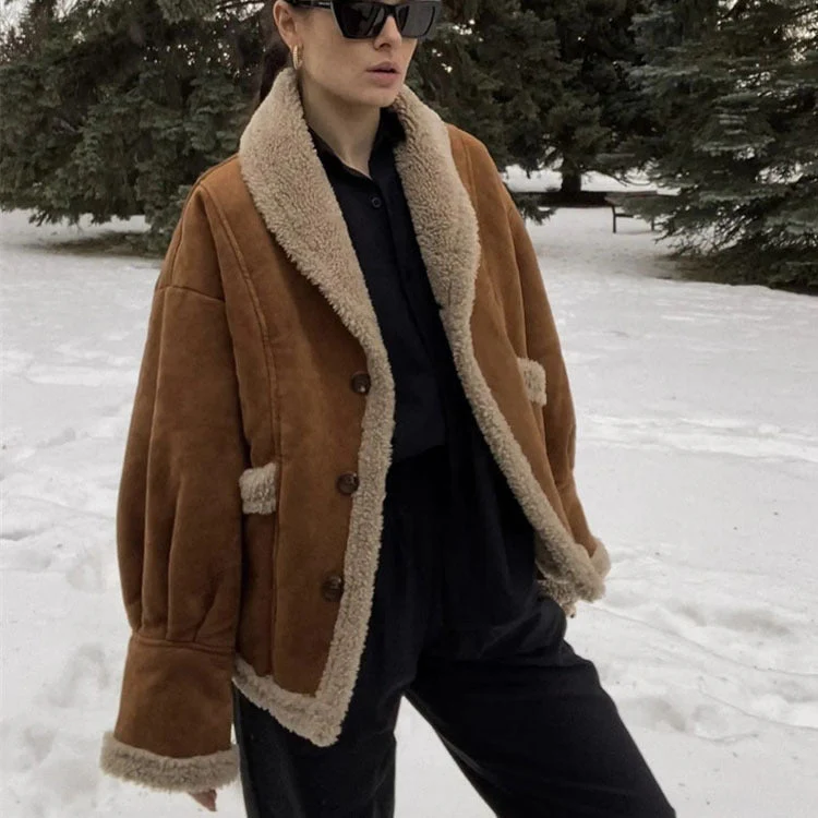 Vintage Lamb Fleece Jacket - Image 5