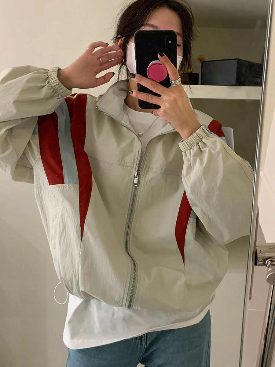 Vintage Patchwork Collar Neck Jacket - Image 7