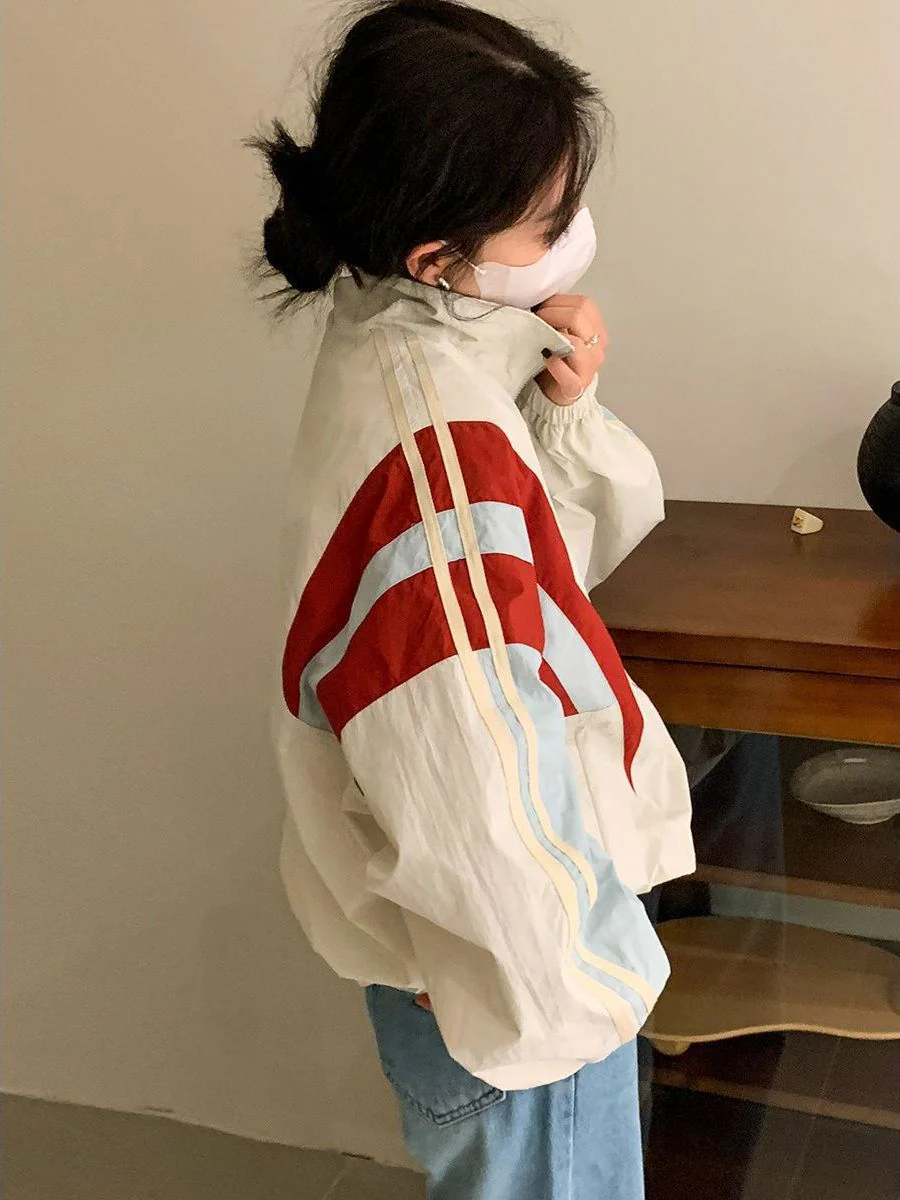 Vintage Patchwork Collar Neck Jacket - Image 8