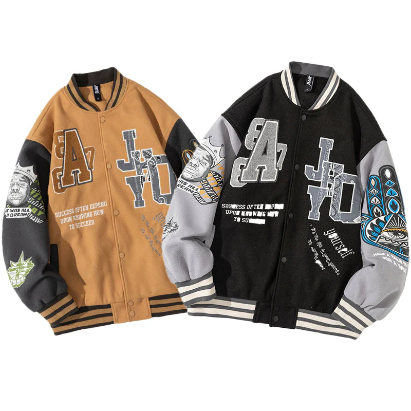 Vintage Patchwork Varsity Jacket - Image 4
