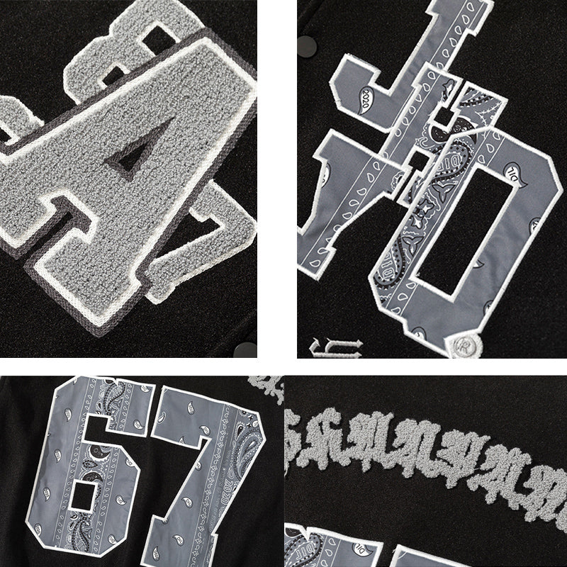 Vintage Patchwork Varsity Jacket - Image 6